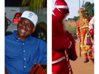 after seeing video of Masquerades collecting money from Santa Claus Nigerian Police FPRO reacts