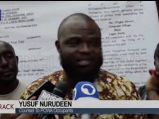 Nurudeen "I do not know where it is in the law of Lagos that a house can be demolished within 24 hrs"