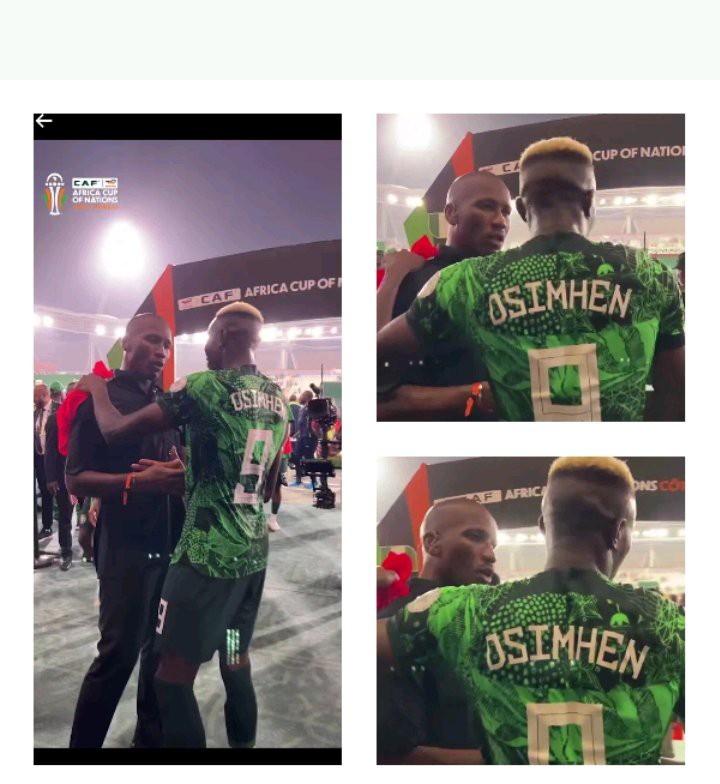 after seeing a video of Drogba and Osimhen embracing each other, last night Nigerian reacts