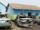 Angry Youths in the FCT Burn Cars and Damage Police Posts