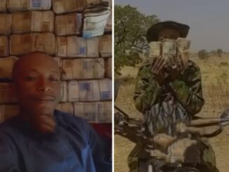 Mixed Reactions As A Bandit Was Seen Flaunting The Millions Of Naira He Was Paid By Kidnapped Victims