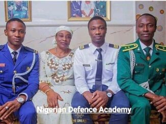 Nigerian Responds after seeing picture of a woman with her three Nigerian military sons