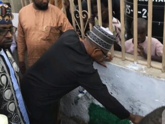 Mixed Reactions Following Photos Of Obi Testing The Borehole That He Donated In Kano State Surfaced Online