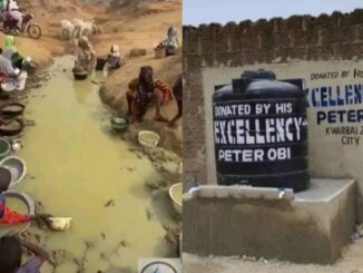 Photo Of People Fetching Water From Dirty River And Borehole Obi Donated Reactions As Oseloka Shares