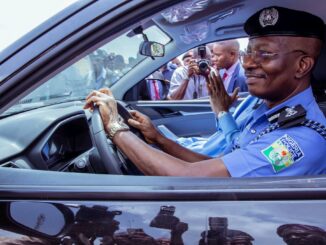 after seeing photo of Nigerian IGP 'testing' a patrol van donated to the NPF in Ogun Nigerian reacts