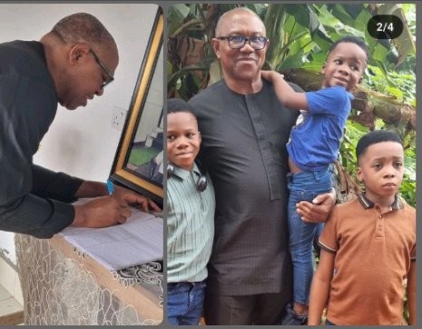 Peter Obi Visits the Late Junior Pope's Family To Offer Condolences (Photos)