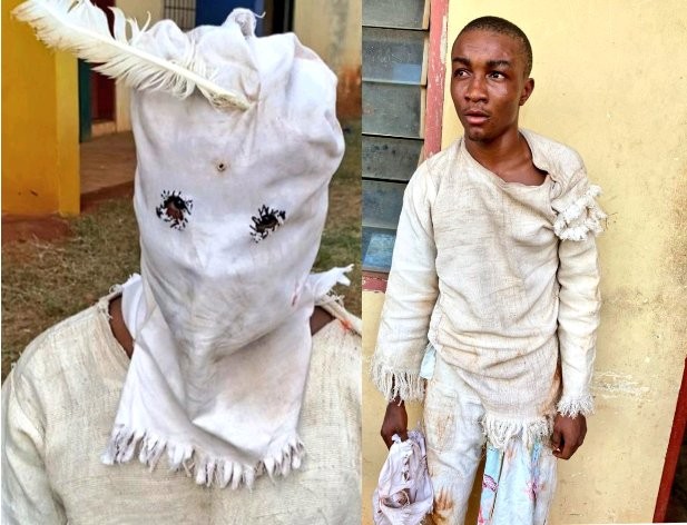 After Seeing Face Of 22-Year-Old Masquerade Who Allegedly Assaulted A Lady In Enugu, Nigerians React