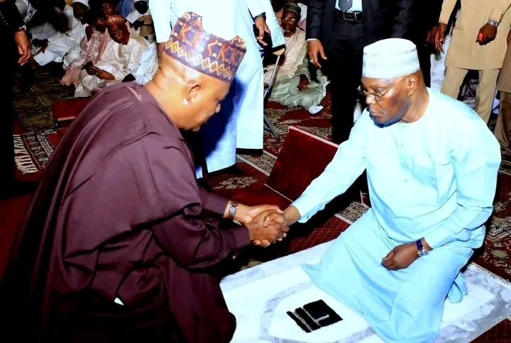 As Atiku Is Pictured With Kashim Shettima At The Funeral Prayer For Late Ibrahim Lamorde, Nigerians Reacts