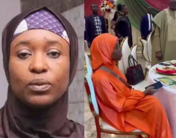After Seeing Aisha Yesufu Sitting And Pressing Her Phone During Recitation Of Anthem, Nigerians React