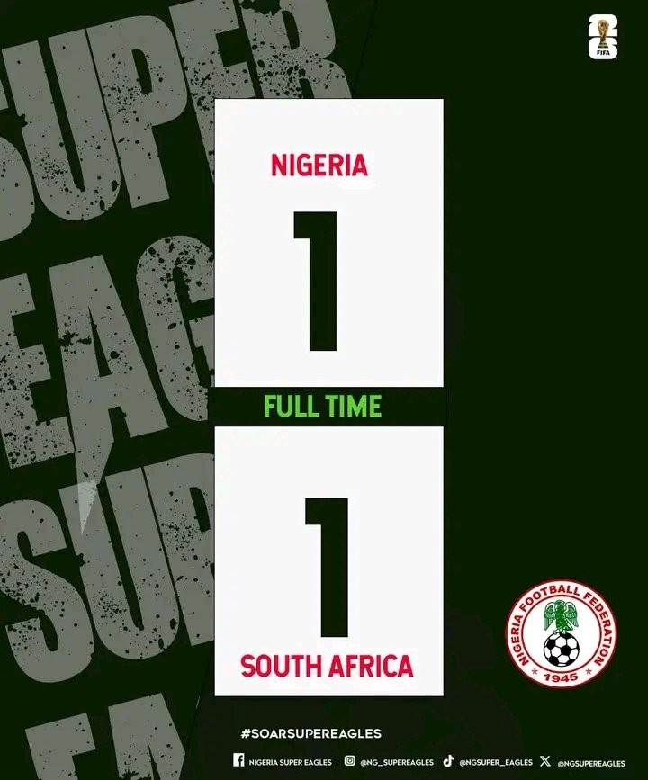 Three players cost the Super Eagles a victory in today's W/C qualifier against South Africa, NGA 1-1 SOU.