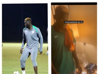 after Victor Boniface puts the Galatasaray shirt he gave him in camp for sale, Victor Osimhen reacts